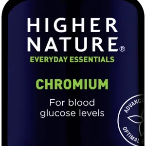 HIGHER NATURE Chromium 200µg - Vitamín Chrom Endorphin Republic Must-Have