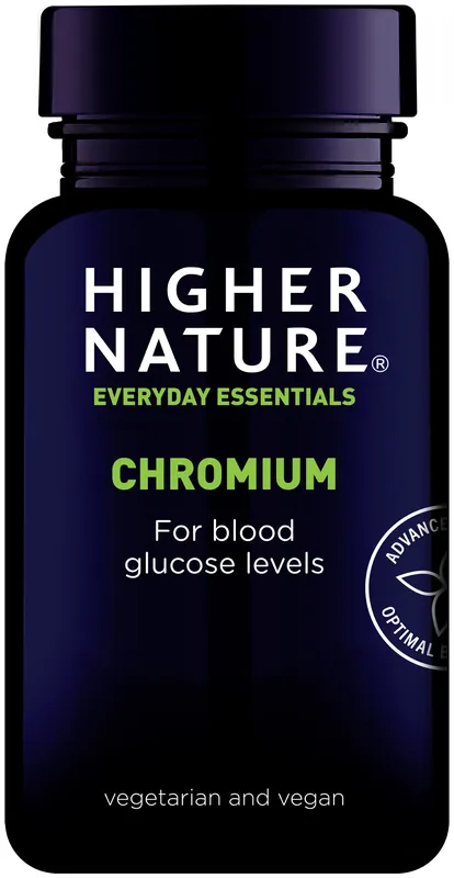 HIGHER NATURE Chromium 200µg - Vitamín Chrom Endorphin Republic Must-Have