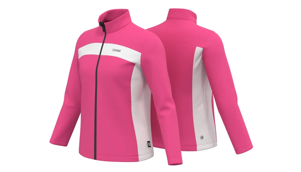 Hit Sezóny Colmar FULL-ZIP COLOUR BLOCK SKI SWEATSHIRT (Červená) - Dětská lyžařská mikina Endorphin Republic