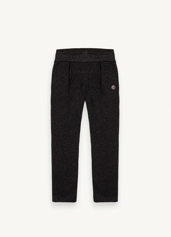 Colmar GLITTER-FINISH COTTON BLEND FLEECE TROUSERS (Černá) - Dámské kalhoty Endorphin Republic Značkový