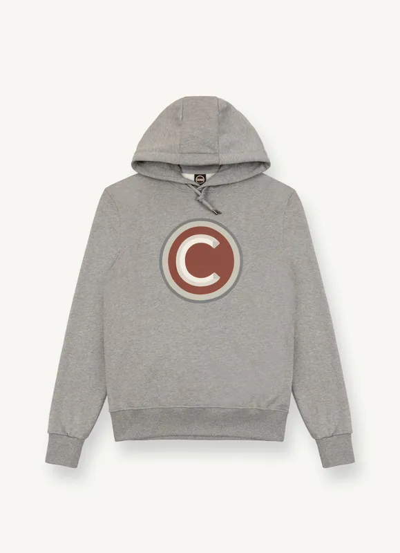 Akce Colmar HOODED SWEATSHIRT WITH MAXI LOGO (Šedá) - Pánská mikina Endorphin Republic