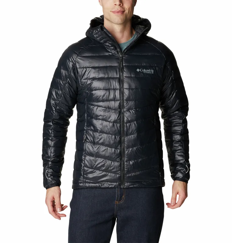 Víkendová Akce Columbia Platinum Peak™ Hooded Jacket (Černá) - Pánská zimní bunda Endorphin Republic