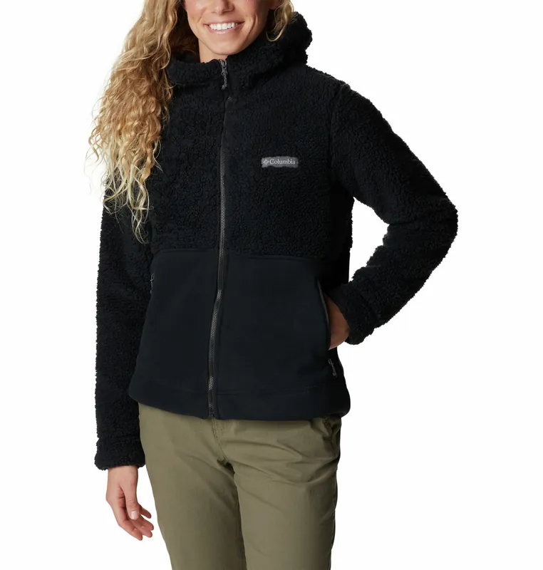 Expresní Doručení Columbia Winter Pass Sherpa Hooded (Černá) - Dámská fleecová mikina Endorphin Republic