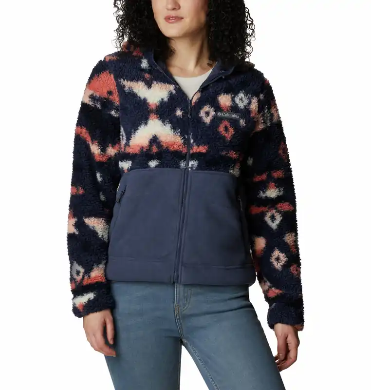 Columbia Winter Pass Sherpa Hooded (Šedá) - Dámská fleecová mikina Endorphin Republic Sleva