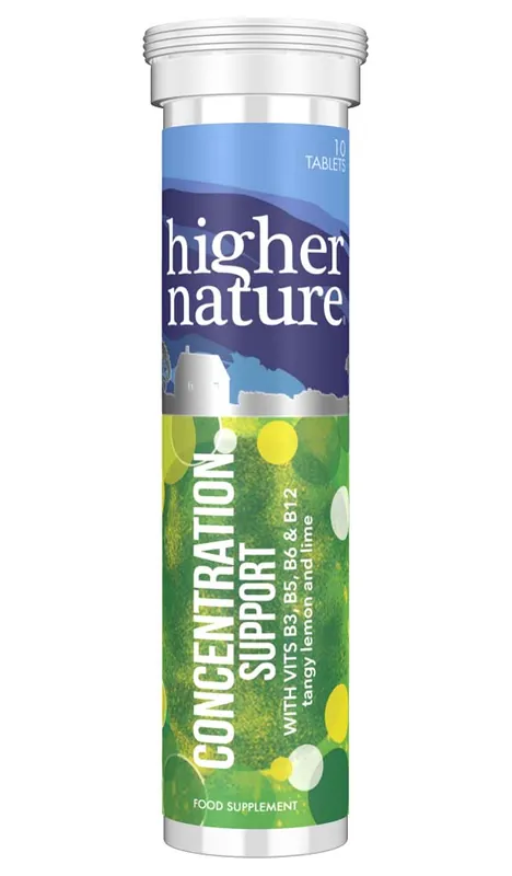 Akční Nabídka HIGHER NATURE Concentration Support (šumivý nápoj) - Kapsle pro zlepšení soustředění Endorphin Republic