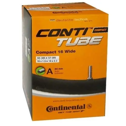 Hit Sezóny CONTINENTAL Compact 16 Wide -autoventil 34mm - duše Endorphin Republic