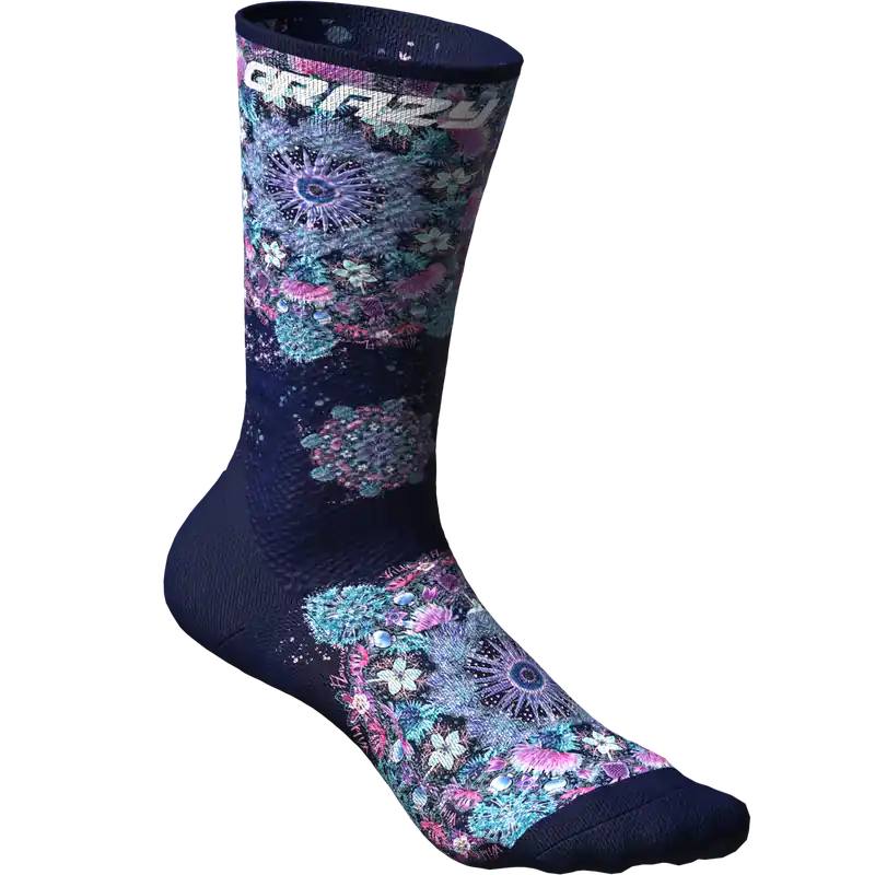 Crazy Idea CRAZY SOCKS (Modrá) - Běžecké ponožky Endorphin Republic Nová Kolekce