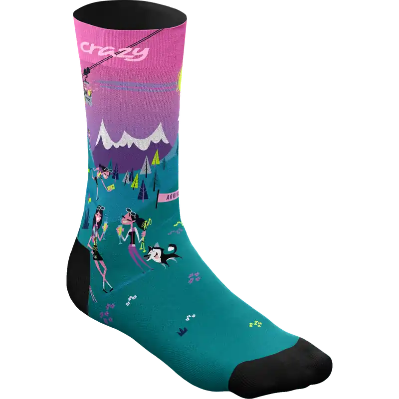 Crazy Idea CRAZY SOCKS (Modrá) - Ponožky Endorphin Republic Výprodej