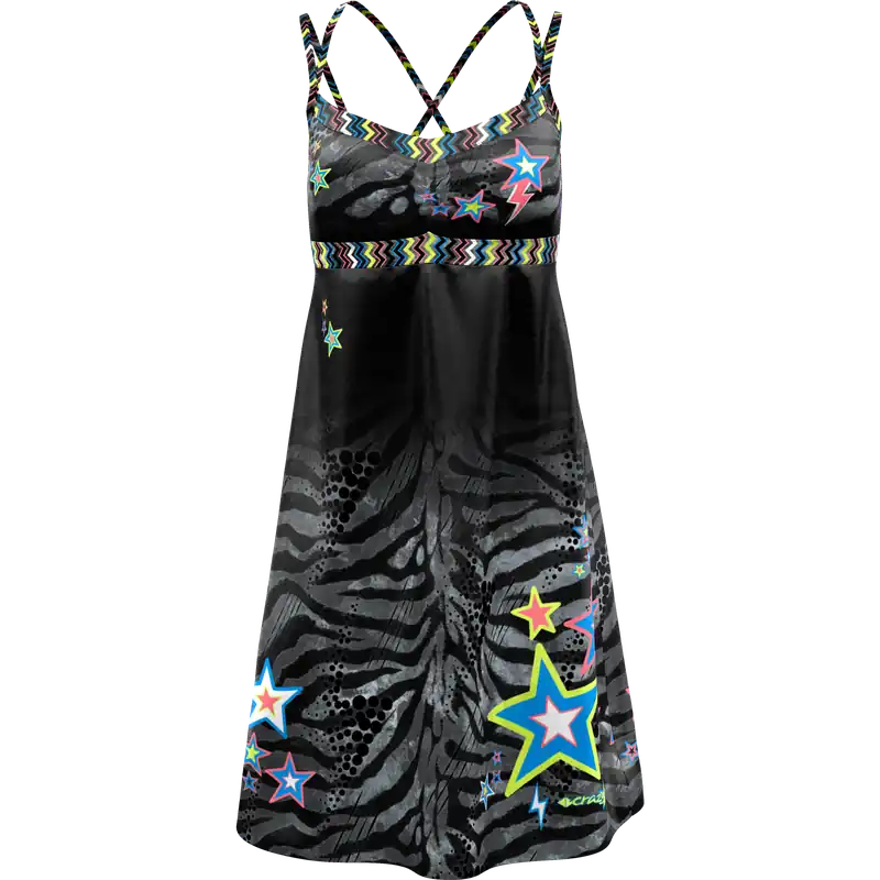 Oblíbený Crazy Idea DRESS KIMERA (Černá) - Dámské šaty Endorphin Republic