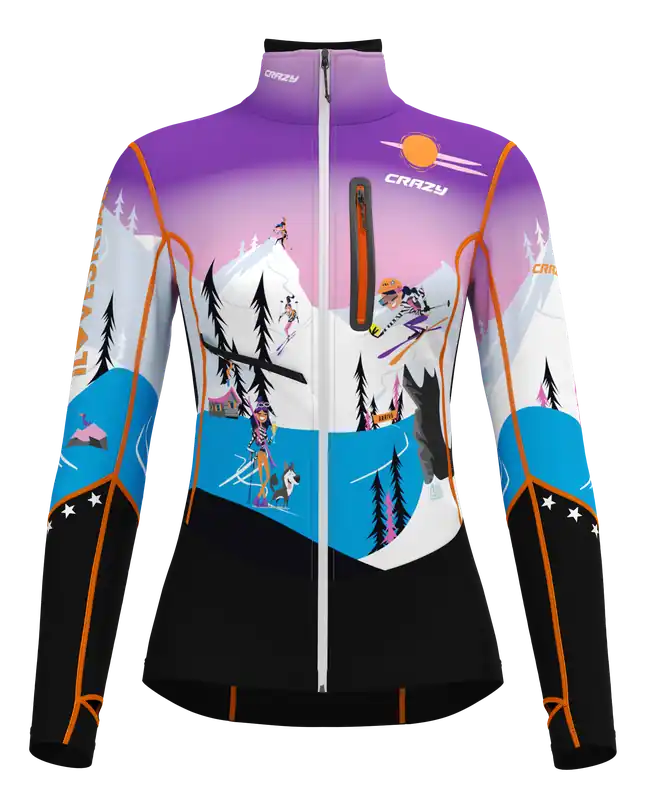 Značkový Crazy Idea PULL OXYGEN PRINTED (Černá) - Dámská mikina Endorphin Republic