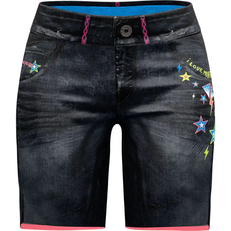 Crazy Idea SHORT WONDER MAGIC (Černá) - Dámské kraťasy Endorphin Republic Výprodej