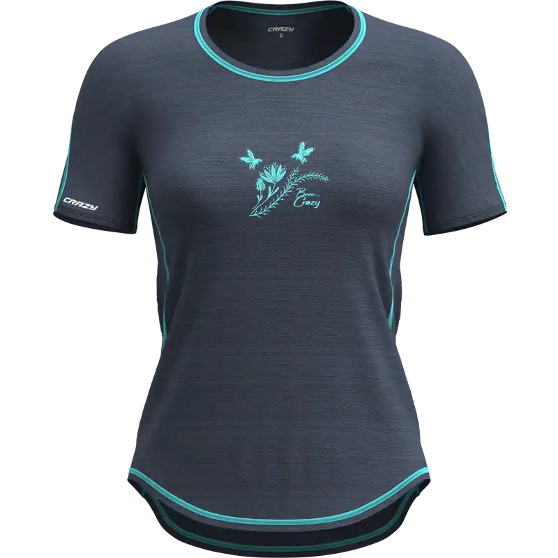 Crazy Idea T-SHIRT EXIT (Modrá) - Dámské triko Endorphin Republic Cenová Bomba