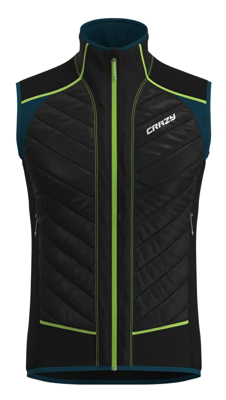 Crazy Idea VEST FLAME (Světle oranžová) - Pánská hybridní vesta Endorphin Republic Originální