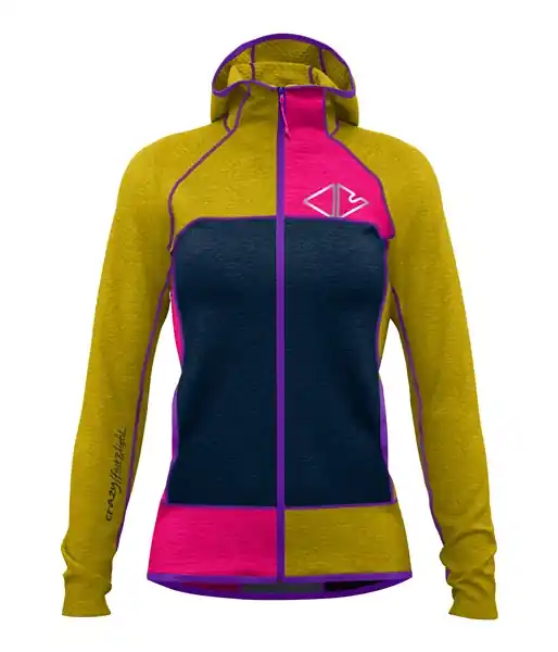 Poslední Šance Crazy Idea PULL IONIC WOMAN (Modrá) - Dámská sportovní mikina Endorphin Republic