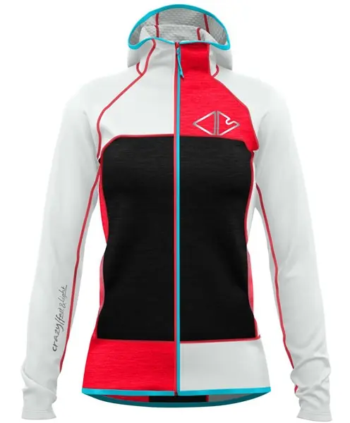 Crazy Idea PULL IONIC WOMAN (Šedá) - Dámská sportovní mikina Endorphin Republic Omezená Nabídka