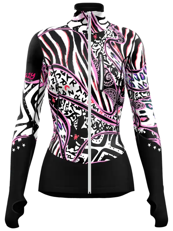 Zlevněný Crazy Idea PULL OXYGEN PRINTED (Černá) - Dámská mikina Endorphin Republic