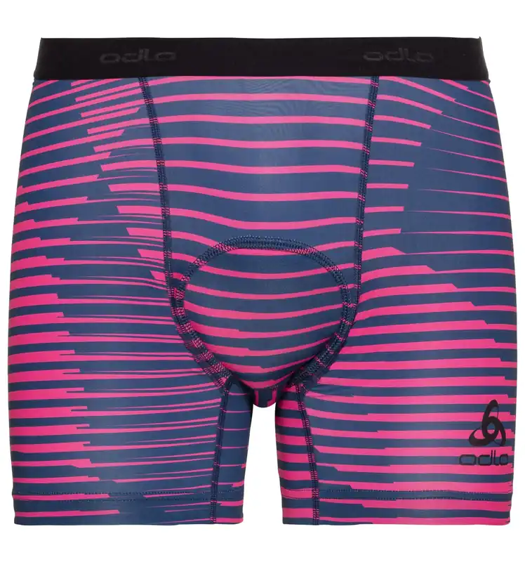 Rychlé Dodání Odlo SUMMER SPLASH Cycling Base Layer Boxer (Purpurová) - Pánské funkční boxerky Endorphin Republic