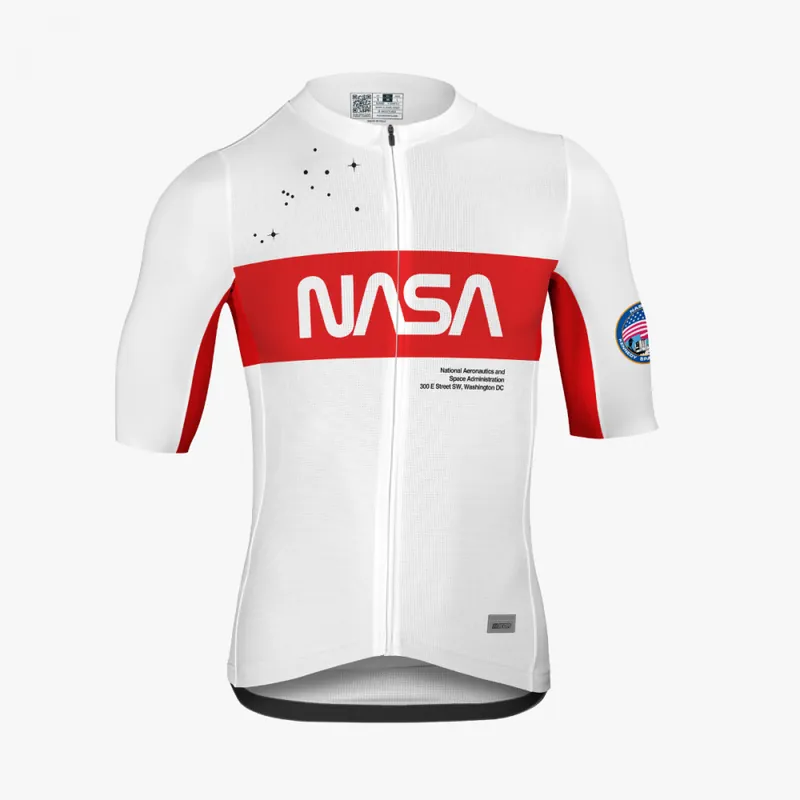 Cyklistický dres Scicon X Space Agency s krátkým rukávem (Bílá) - Pánský cyklistický dres Endorphin Republic Novinka