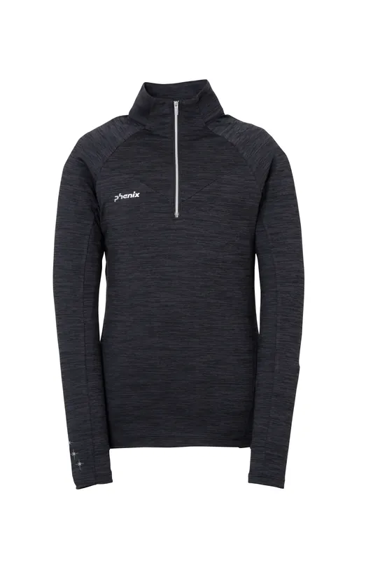 Must-Have Phenix Dianthus 1/2 Zip Tee (Černá) - Dámská lyžařská mikina Endorphin Republic