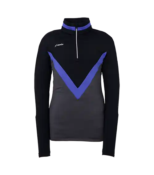Cenový Hit Phenix Fluorite 1/2 Zip Tee (Černá) - Dámská lyžařská mikina Endorphin Republic