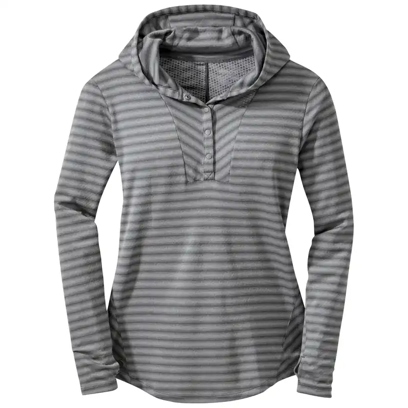 Pouze Dnes Outdoor Research Women‘s Keara Hooded Henley (Šedá) - Dámská mikina Endorphin Republic