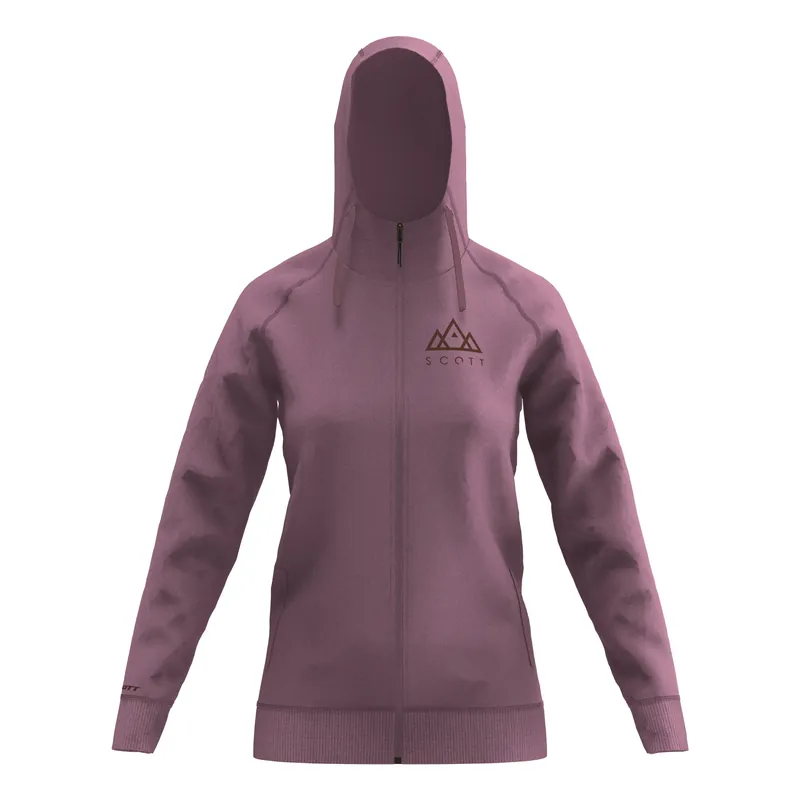 Dámská mikina na zip s kapucí SCOTT 20 Casual (Purpurová) Endorphin Republic Vysoce Kvalitní