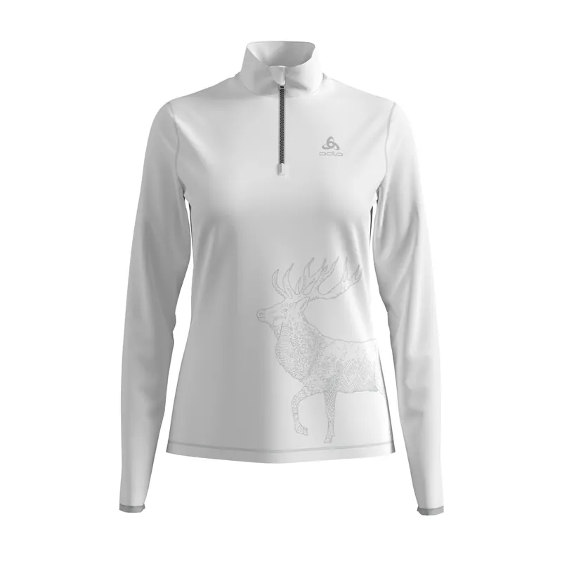 ODLO TRAFOI (Bílá) - DÁMSKÁ SPORTOVNÍ MIKINA Endorphin Republic Zlevněný