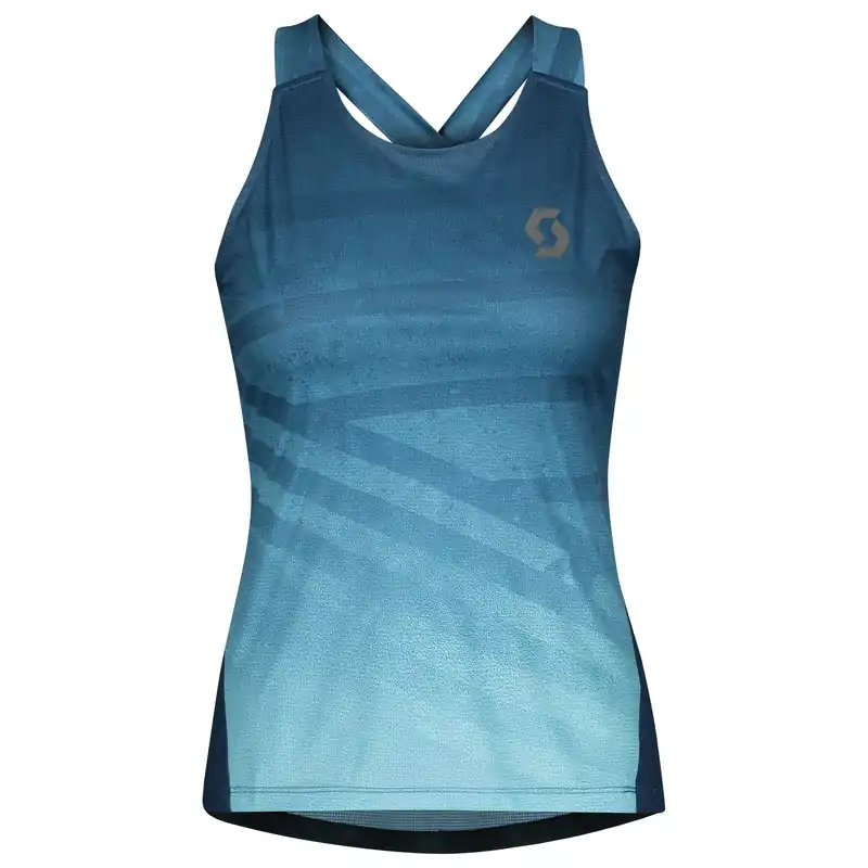 Aktuální Scott Tank W‘s Trail Run (Modrá) - dámské běžecké tílko Endorphin Republic