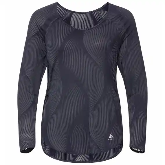 Vrácení Zdarma Odlo MAHA Long-Sleeve Top (Šedá) - Dámské běžecké triko Endorphin Republic