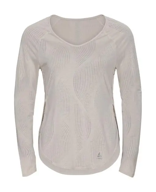 Výhodná Nabídka Odlo MAHA Long-Sleeve Top (Šedá) - Dámské běžecké triko Endorphin Republic