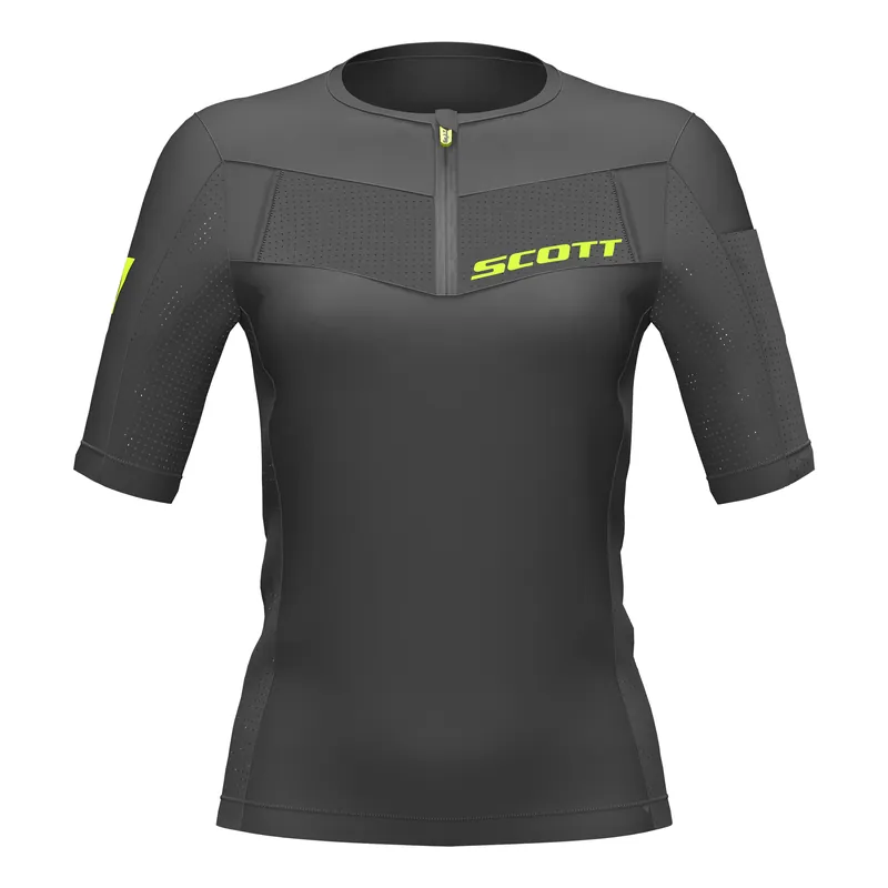 Zlevněný Scott Shirt W‘s RC Tech Run (Černá) - Dámské běžecké triko se zadní kapsou Endorphin Republic