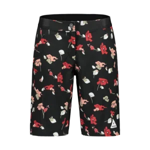 Maloja AnemonaM. Printed (Černá) - Dámské cyklistické šortky bez vložky. Endorphin Republic Zlevněný