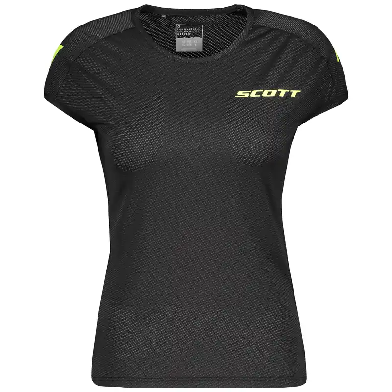 Scott Shirt W‘s Promo Run s/sl (Černá) - dámské funkční běžecké triko Endorphin Republic Akční Cena
