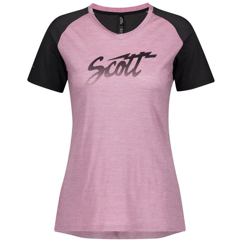 Nejprodávanější SCOTT Shirt W‘s Trail Flow Raglan s/sl (Purpurová) - Dámské funkční triko na kolo Endorphin Republic
