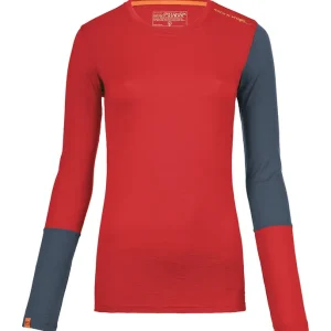 Poslední Šance 185 ROCK‘N‘WOOL LONG SLEEVE W (Purpurová) - Dámské triko Endorphin Republic