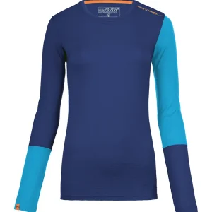 Speciální Cena 185 ROCK‘N‘WOOL LONG SLEEVE W (Modrá) - Dámské triko Endorphin Republic