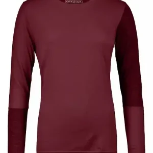 Výprodej 185 ROCK‘N‘WOOL LONG SLEEVE W (Červená) - Dámské triko Endorphin Republic