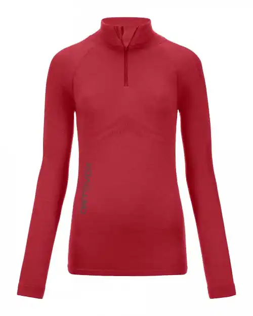 Nejlepší Volba Ortovox W‘s Merino Competition Long sl. Zipper (Purpurová) - Dámské funkční triko s dlouhým rukávem Endorphin Republic