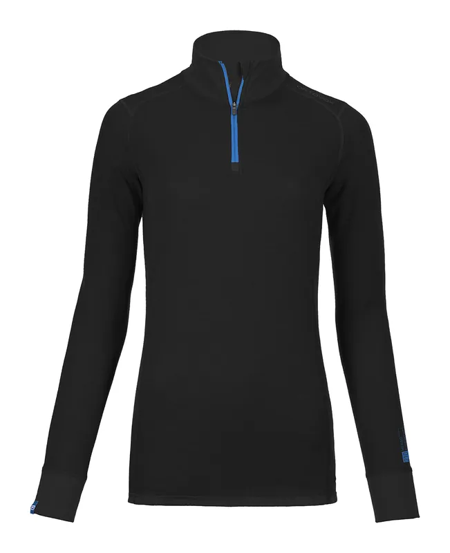 ortovox 210 SUPERSOFT ZIP NECK W (Černá) - Dámské triko Endorphin Republic Must-Have
