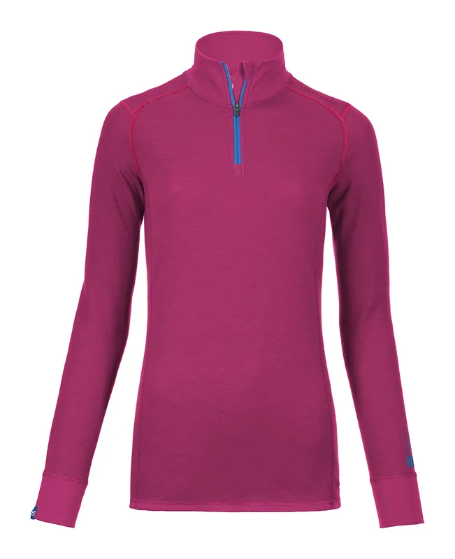 Must-Have ortovox 210 SUPERSOFT ZIP NECK W (Fialová) - Dámské triko Endorphin Republic