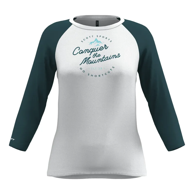 Akční Nabídka Dámské triko SCOTT 10 Casual Raglan 3/4 rukáv (Bílá) Endorphin Republic