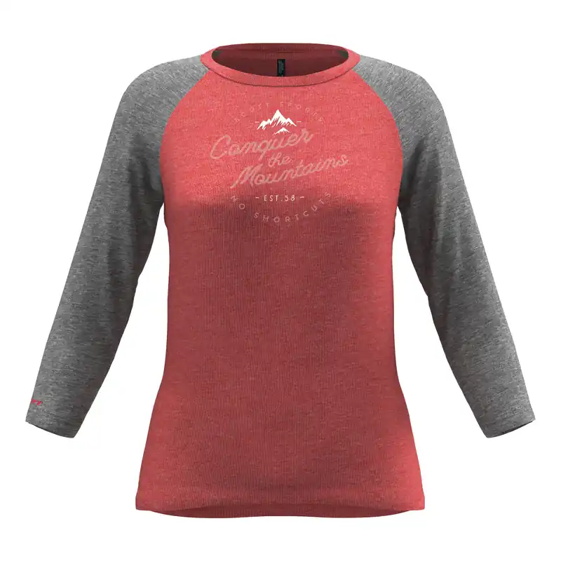 Dámské triko SCOTT 10 Casual Raglan 3/4 rukáv (Šedá) Endorphin Republic Akce