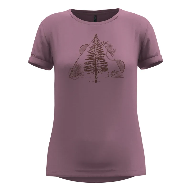 Výhodná Nabídka Scott Tee W‘s 10 10 Graphic Dri (Purpurová) - Dámské triko Endorphin Republic