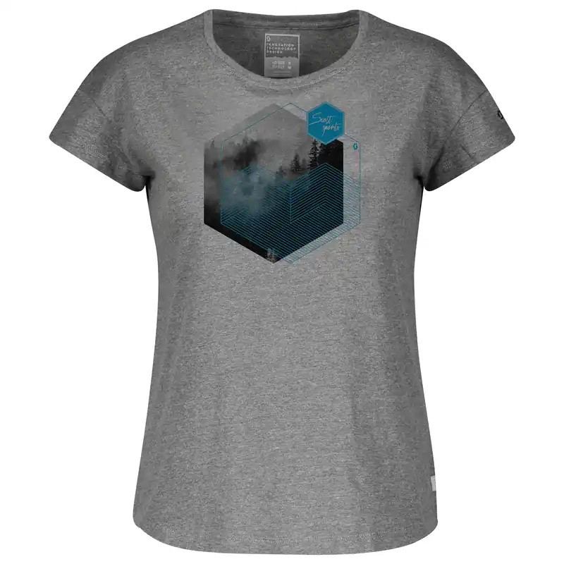 Scott Tee W‘s 10 Graphic (Šedá) - Dámské triko s krátkým rukávem Endorphin Republic Nejprodávanější