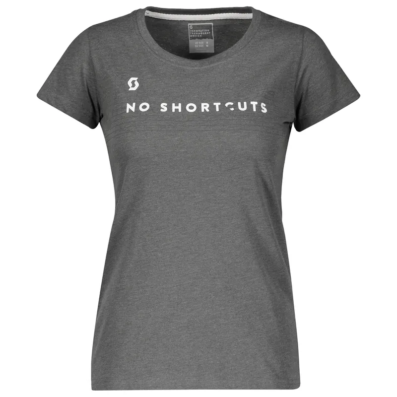 Akční Nabídka Scott Tee W‘s 10 No Shortcuts (Šedá) - Dámské triko s krátkým rukávem Endorphin Republic