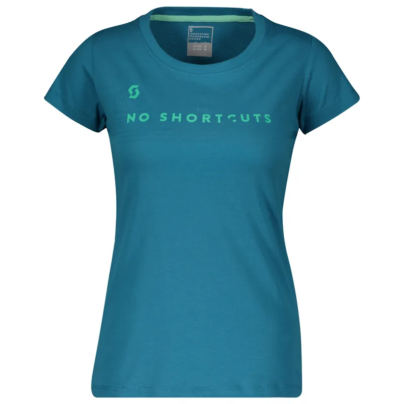 Rychlé Dodání Scott Tee W‘s 10 No Shortcuts (Modrá) - Dámské triko s krátkým rukávem Endorphin Republic