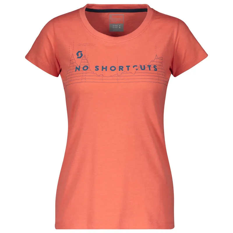 Poslední Šance Scott Tee W‘s 10 No Shortcuts (Purpurová) - Dámské triko s krátkým rukávem Endorphin Republic