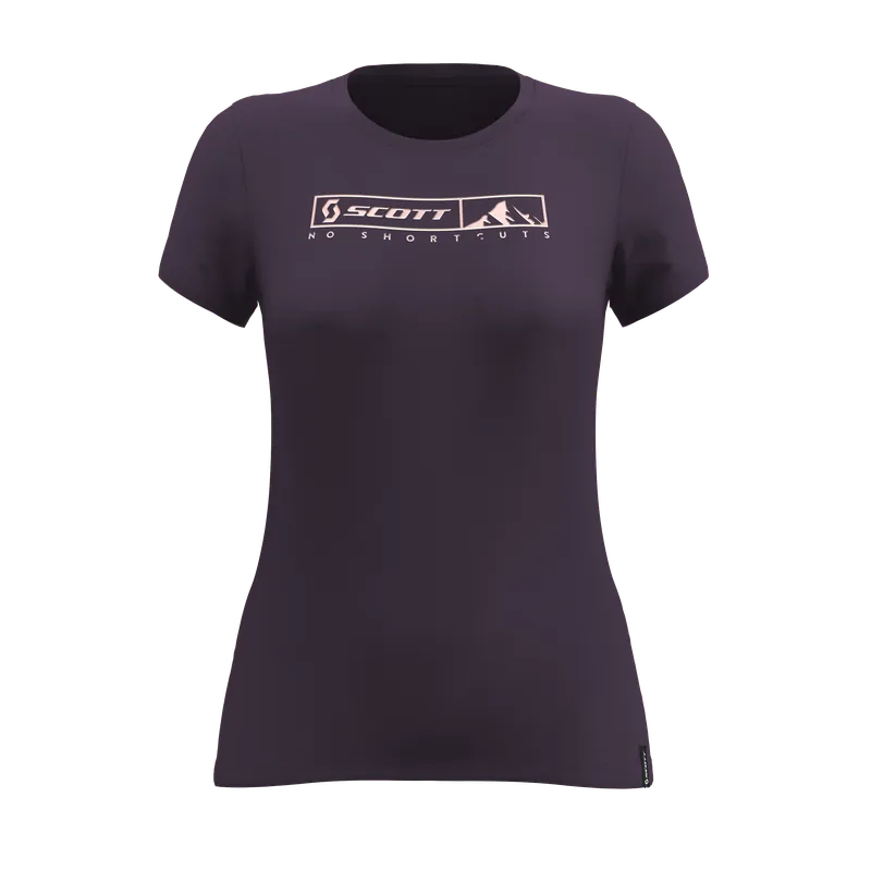Nízká Cena Scott Tee W‘s 10 No Shortcuts (Fialová) - Dámské triko s krátkým rukávem Endorphin Republic