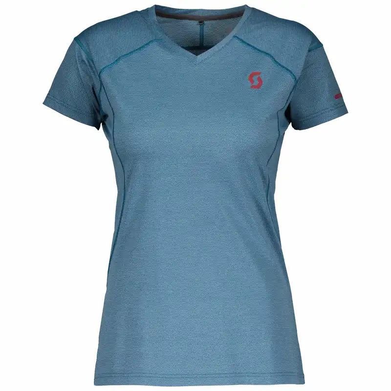 Zlevněný SCOTT Shirt W‘s Trail MTN 40 s/sl (Modrá) - Dámské cyklistické triko s krátkým rukávem Endorphin Republic