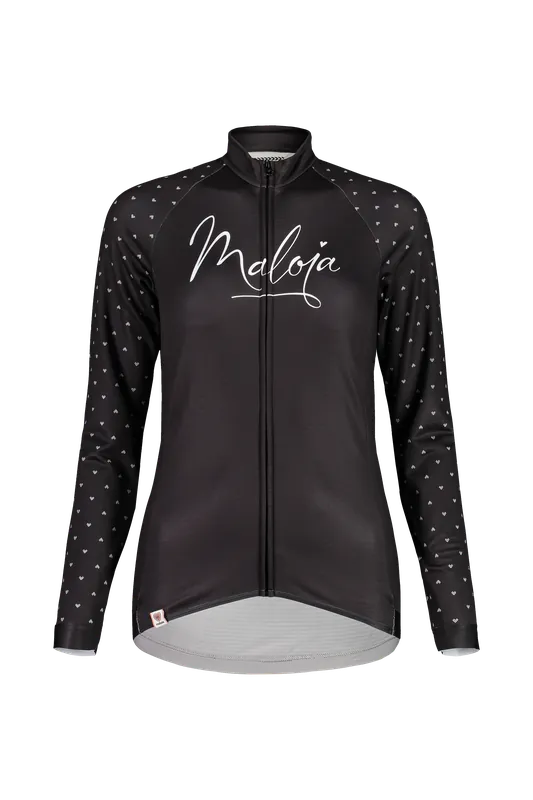 Maloja ArgoviaM. 1/1 (Černá) - Dámský cyklo dres s dlouhým rukávem. Endorphin Republic Levný